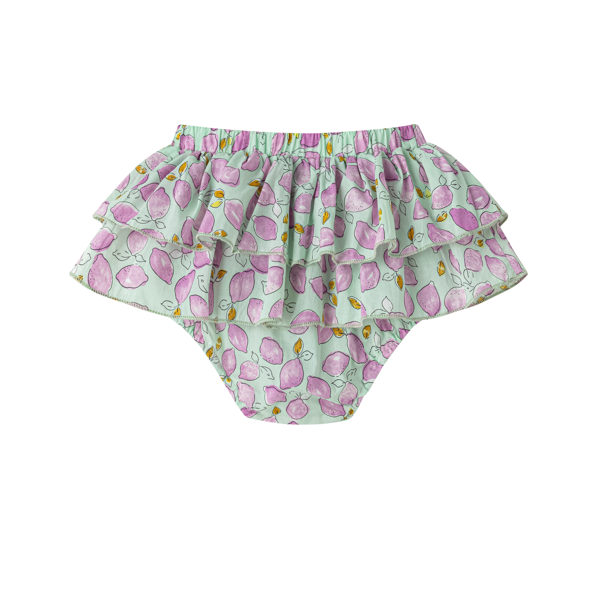 Short Falda Limones Morados Bebé