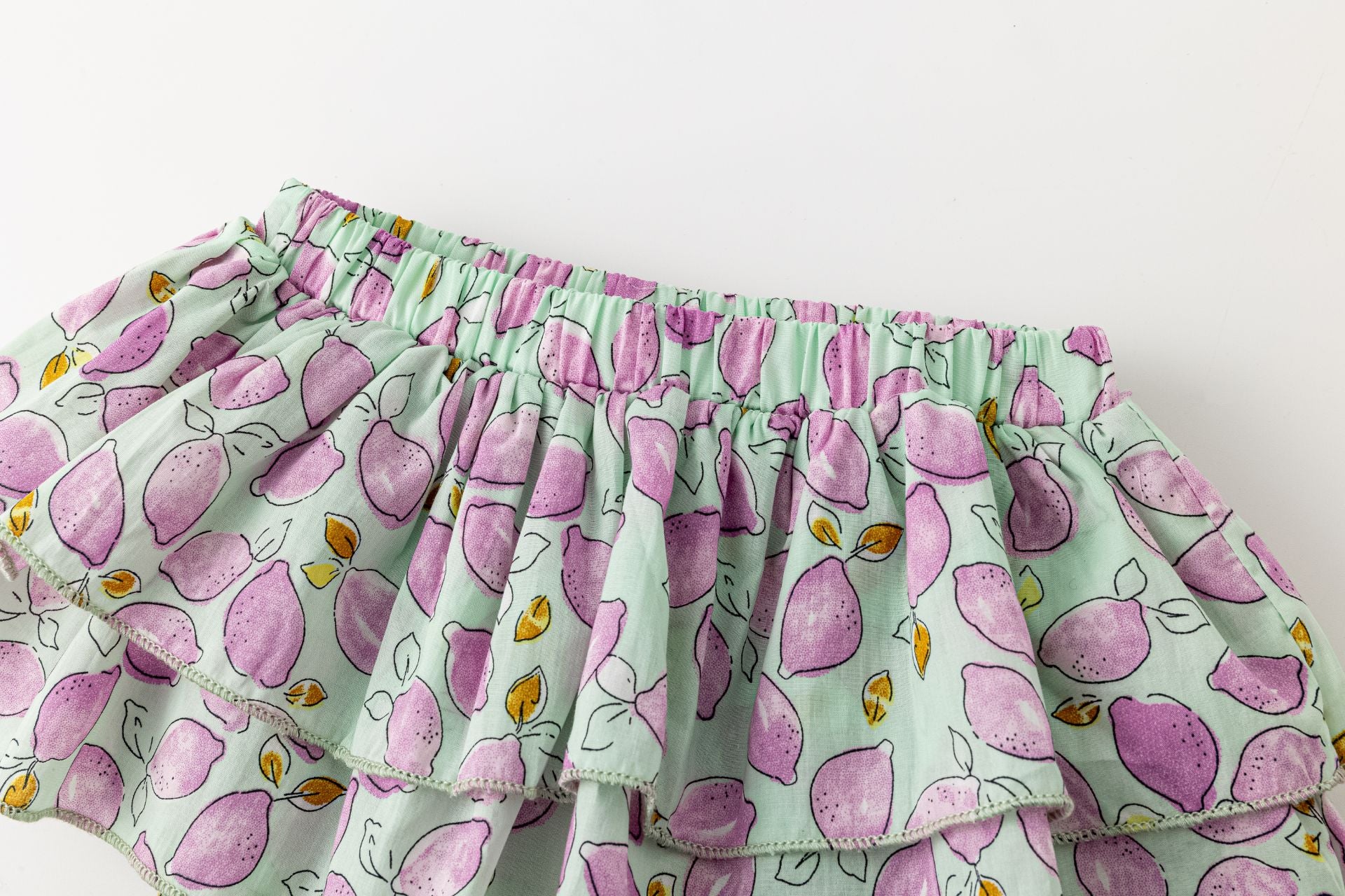 Short Falda Limones Morados Bebé