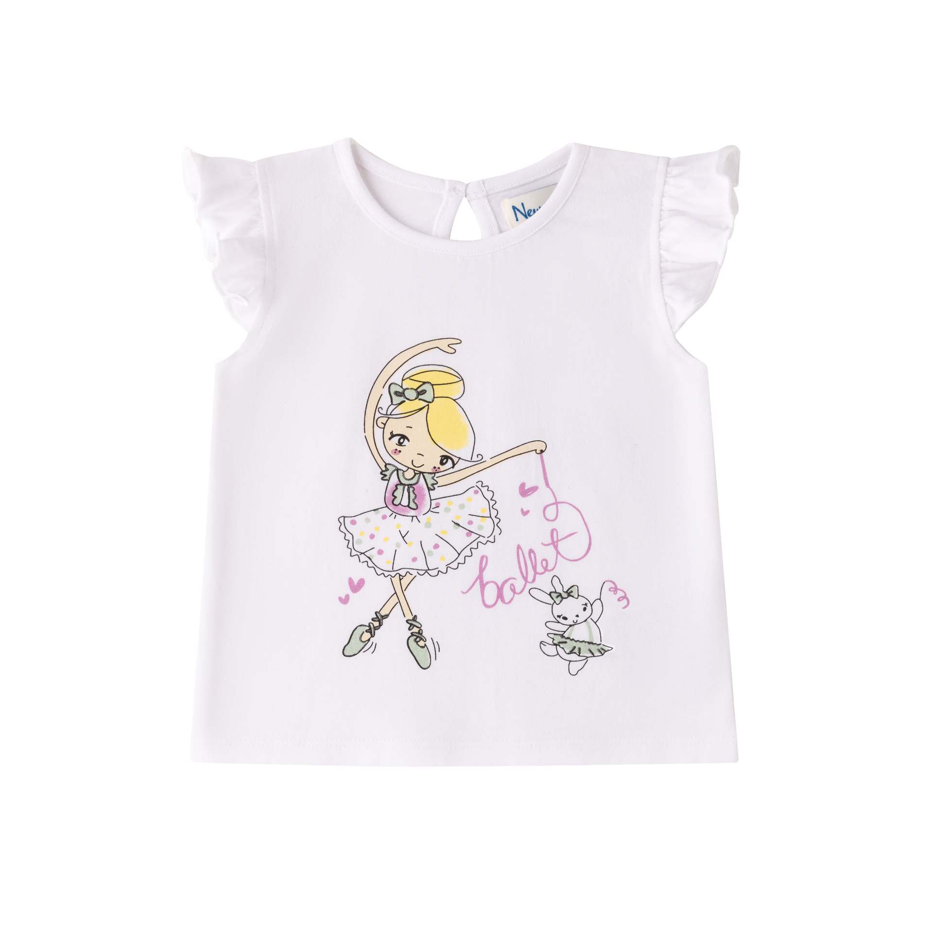 Camiseta Ballet Blanca Bebé
