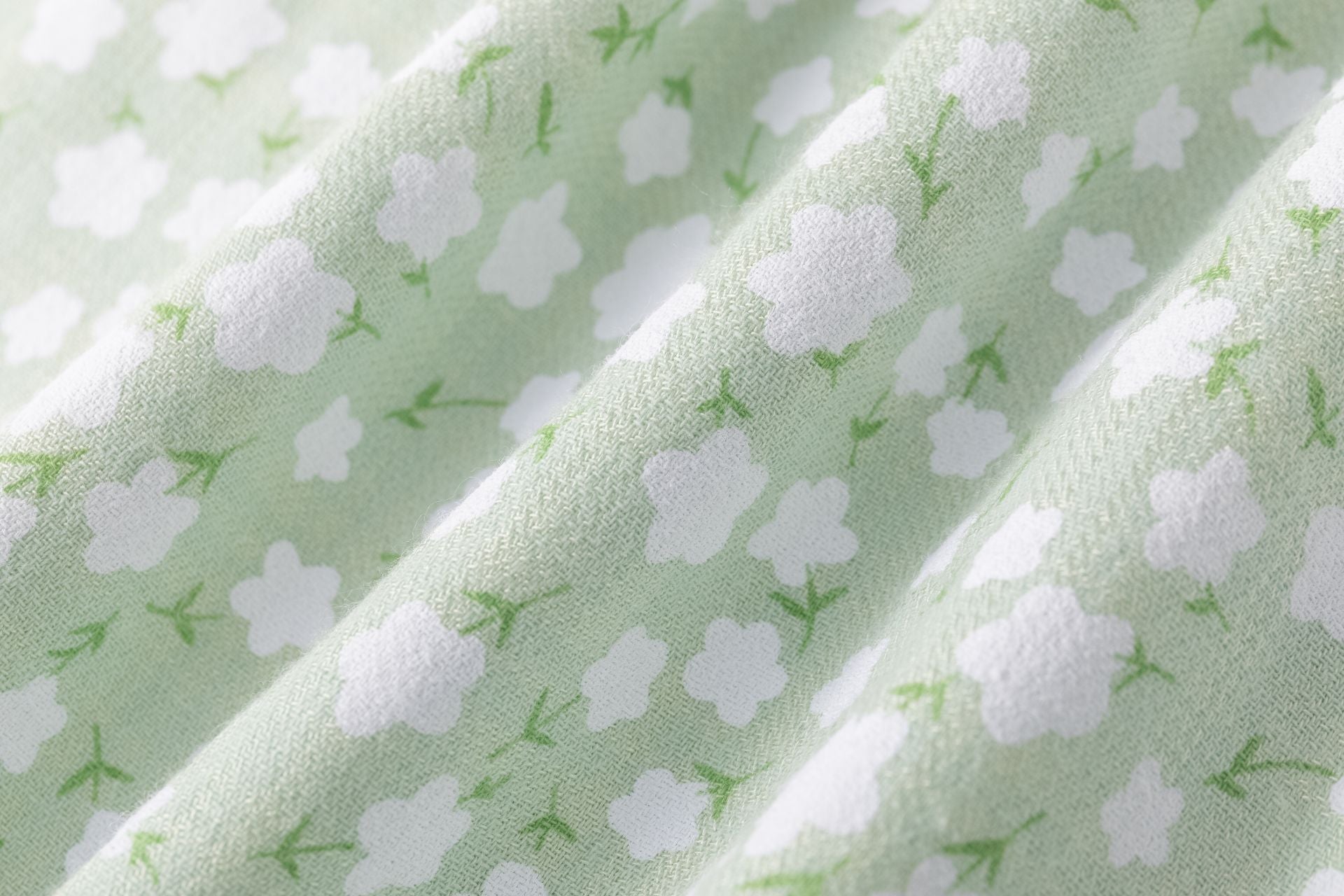 Vestido Bebé Flores Verde