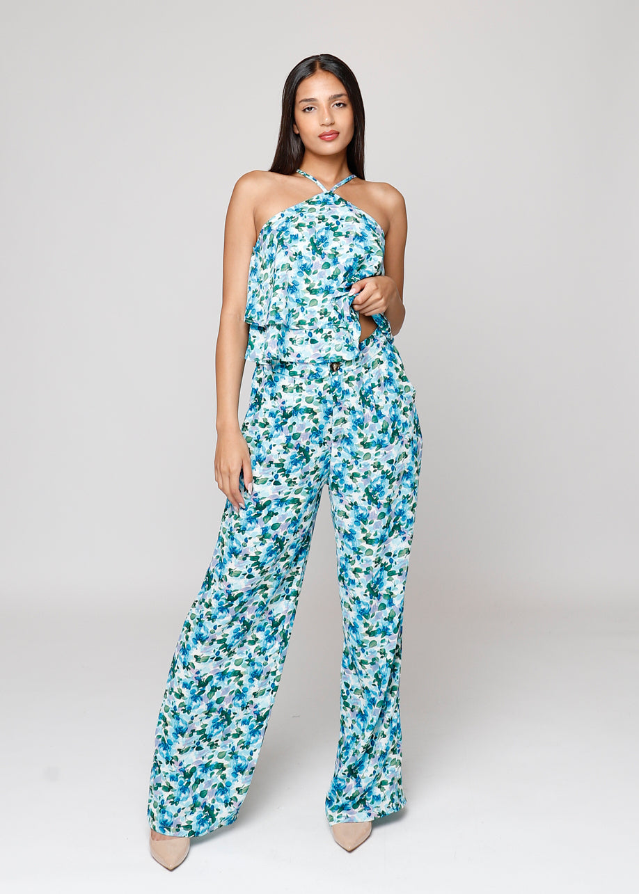 Pantalón Lea Largo Azul