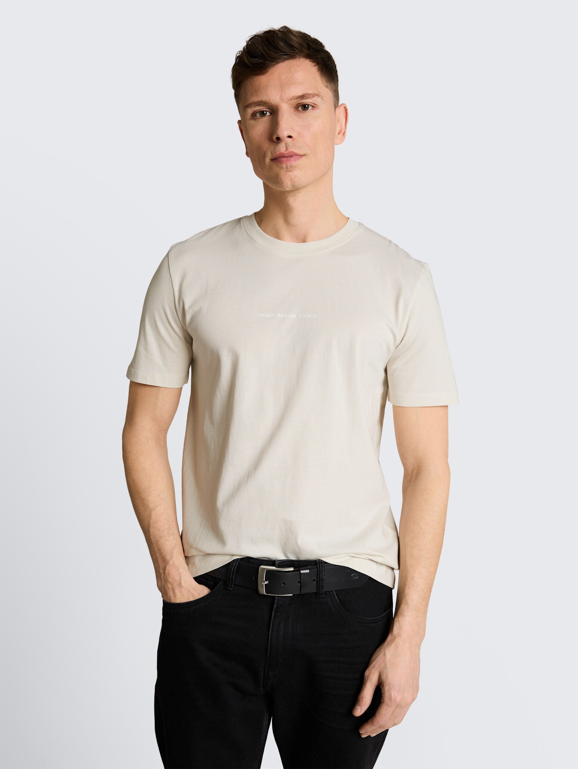 Camiseta Denim Design Gris