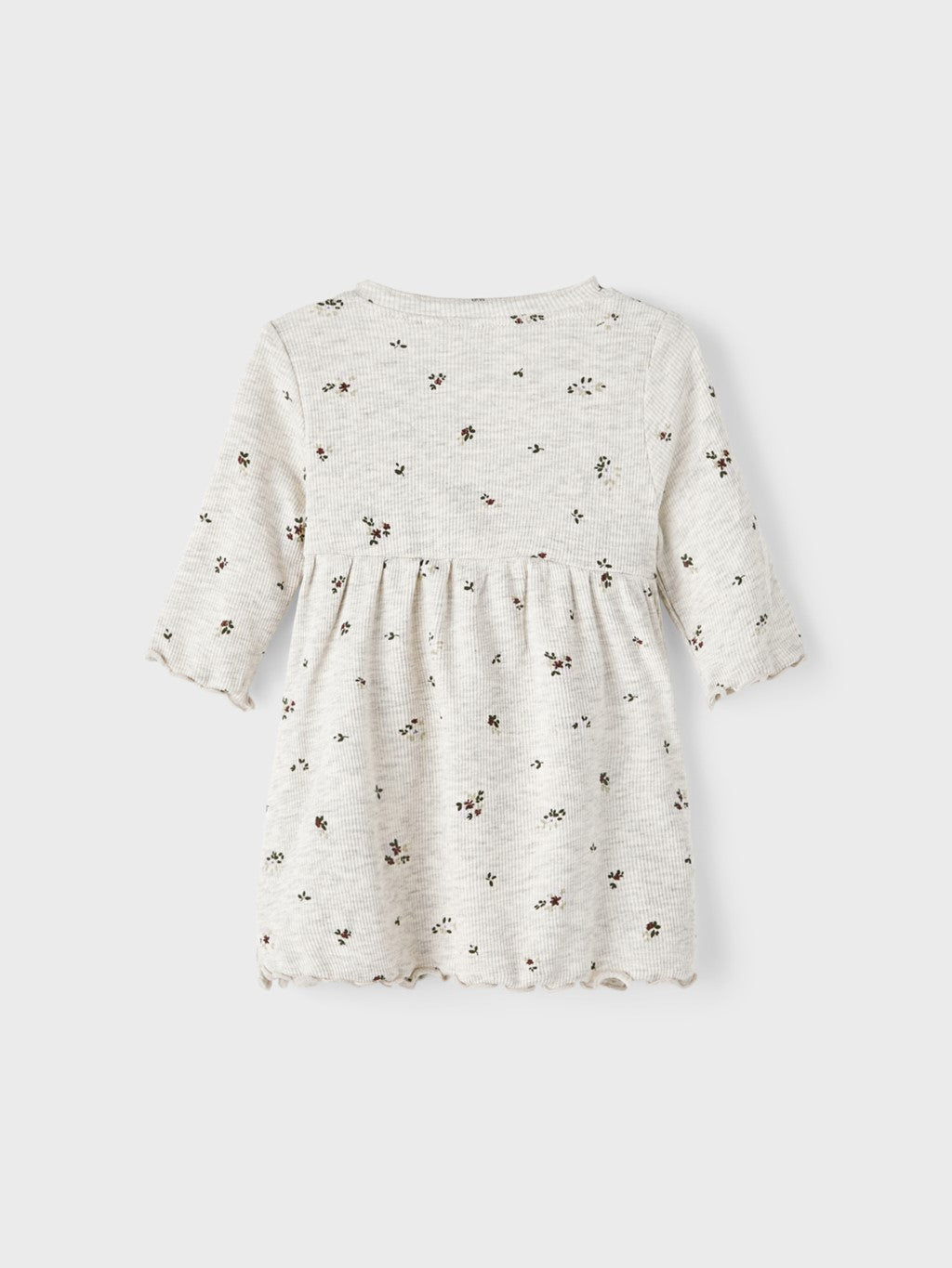 Vestido Bebé Gris Flores