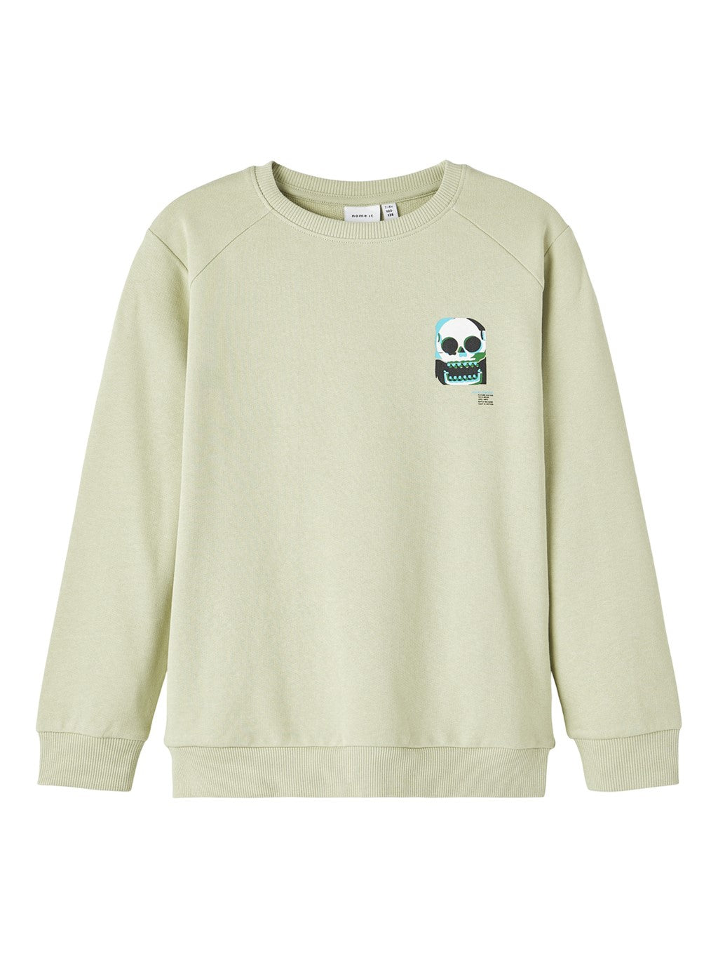 Sudadera Sin Capucha Calavera Beige
