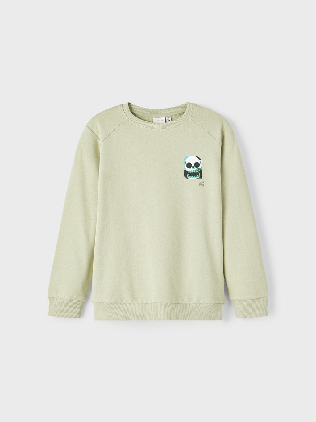Sudadera Sin Capucha Calavera Beige