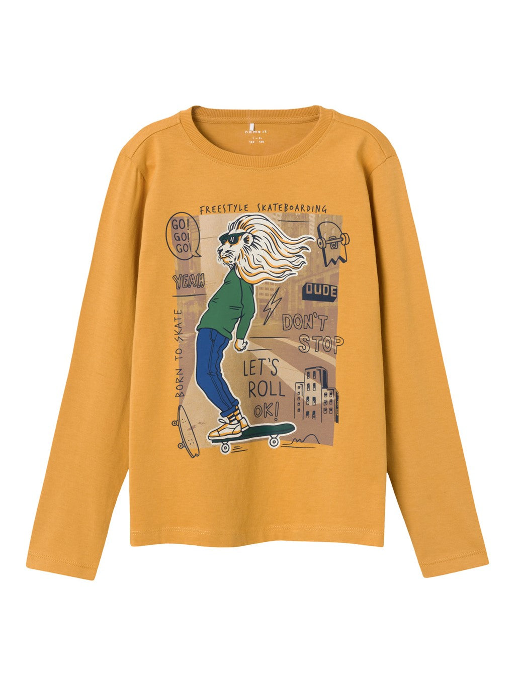 Camiseta Amarilla León Monopatín