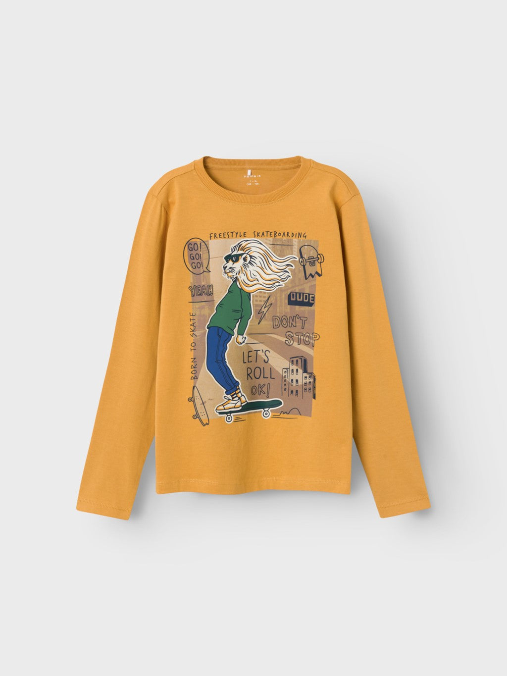 Camiseta Amarilla León Monopatín