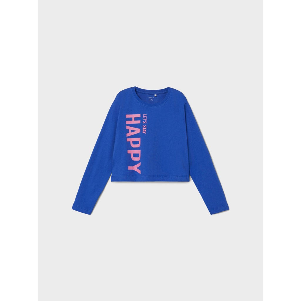 Camiseta Cropped Happy