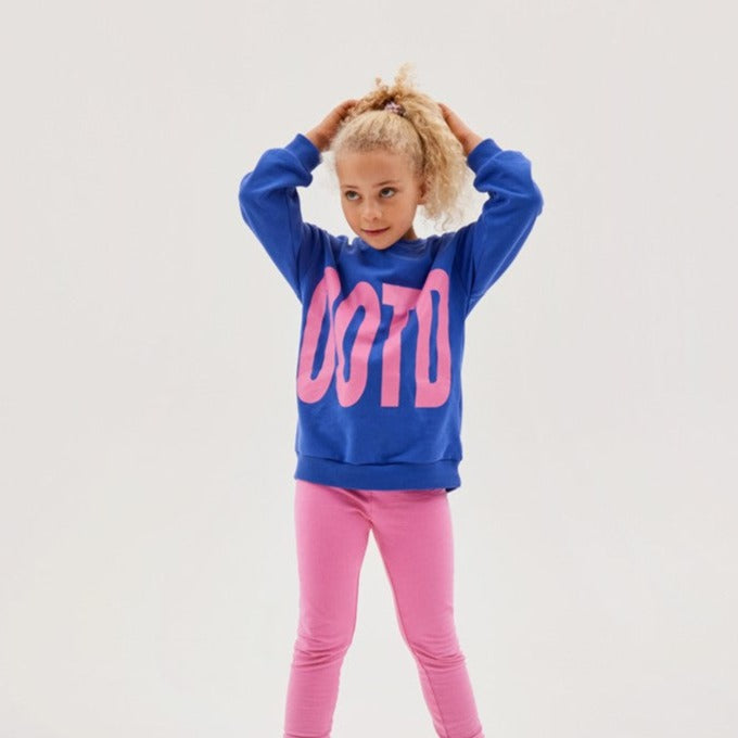 Sudadera Larga OOTD Azul