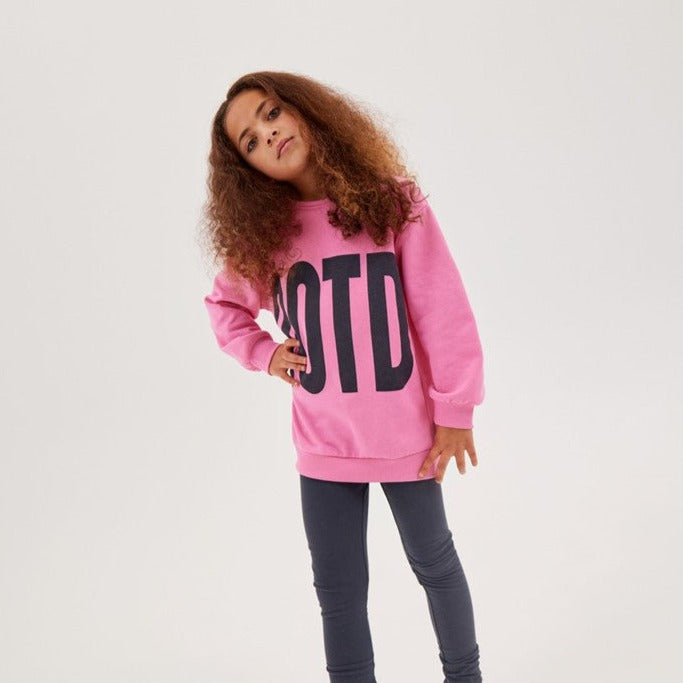 Sudadera Larga OOTD Rosa