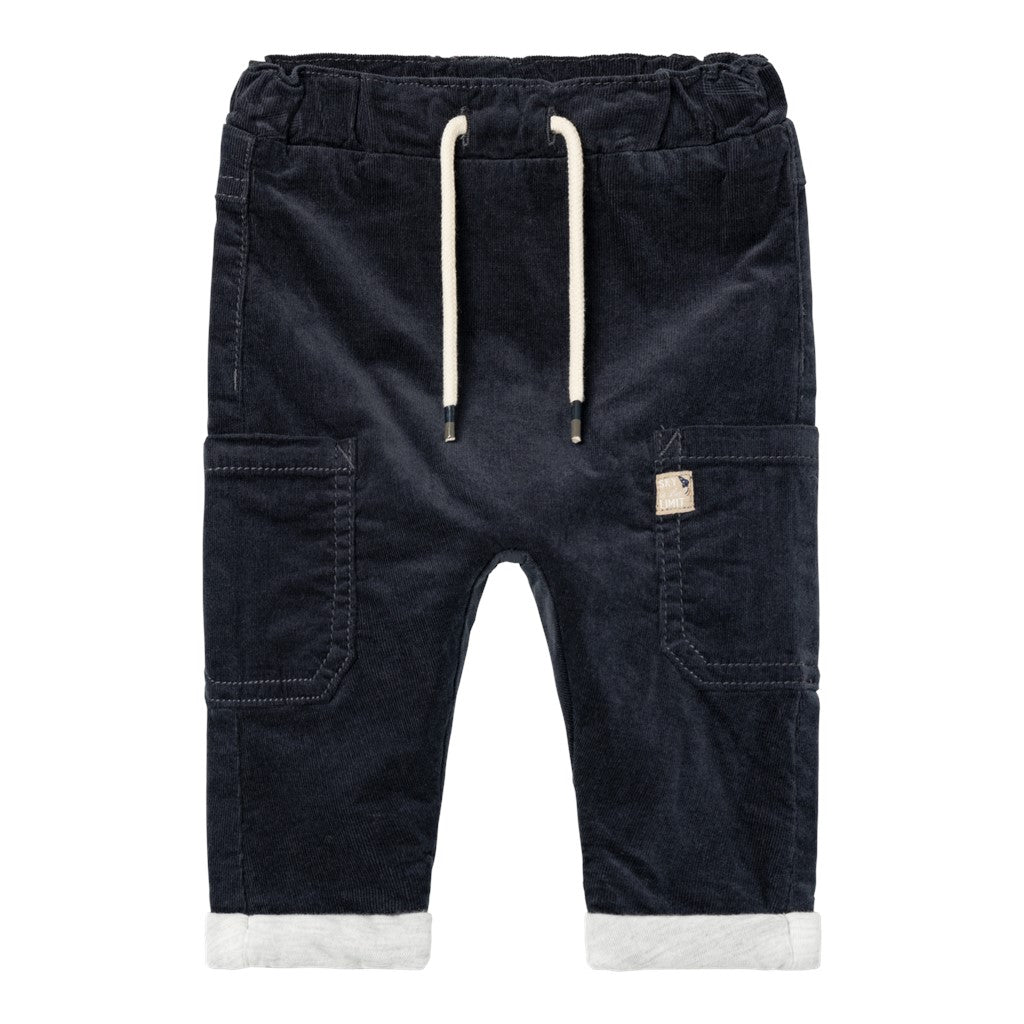 Pantalón Bebé Pana Azul