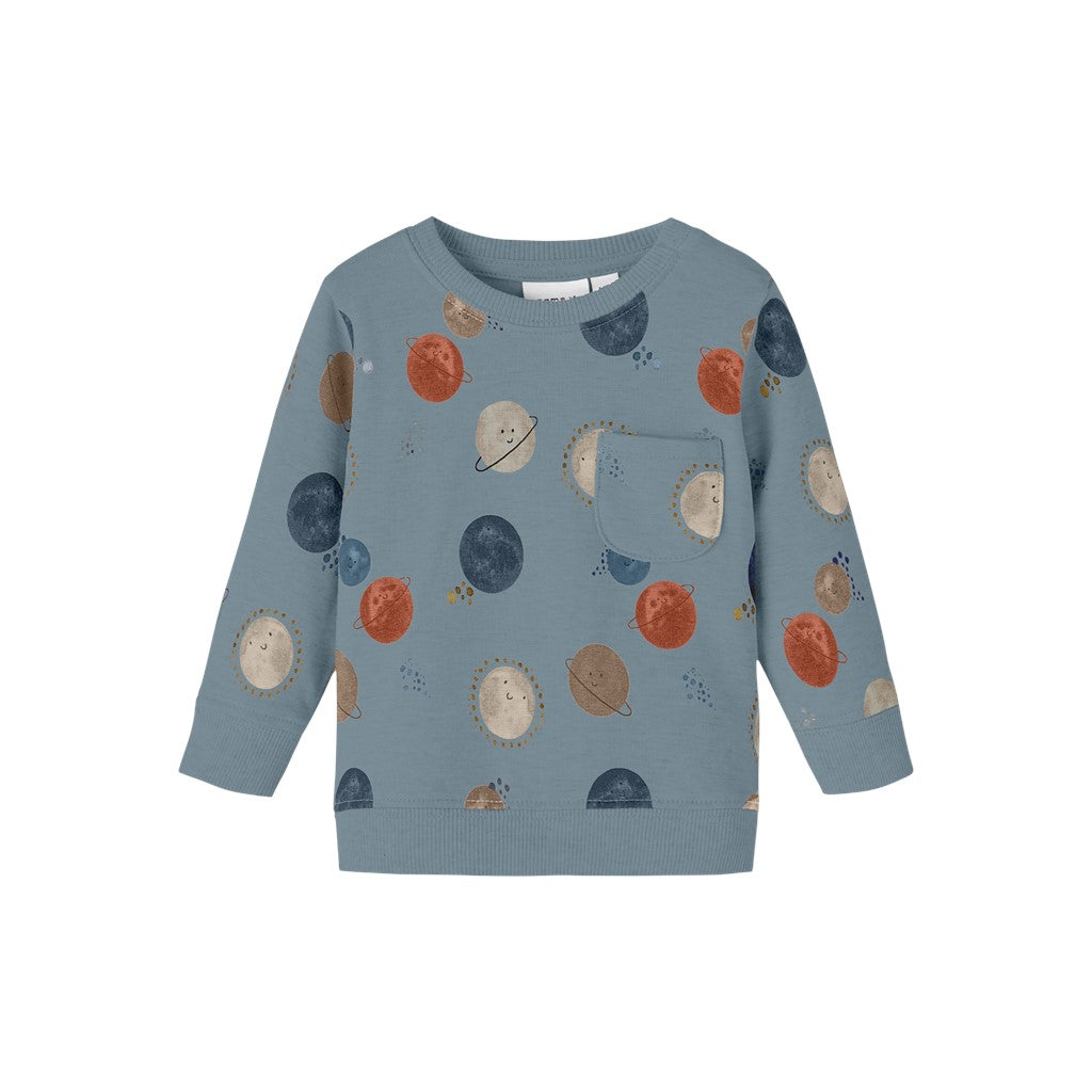 Sudadera Bebé Planetas Azul