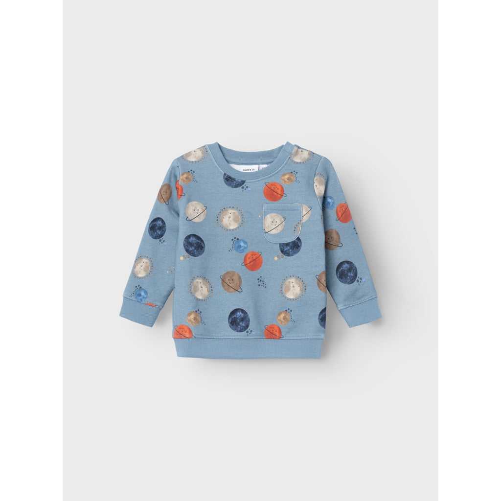 Sudadera Bebé Planetas Azul