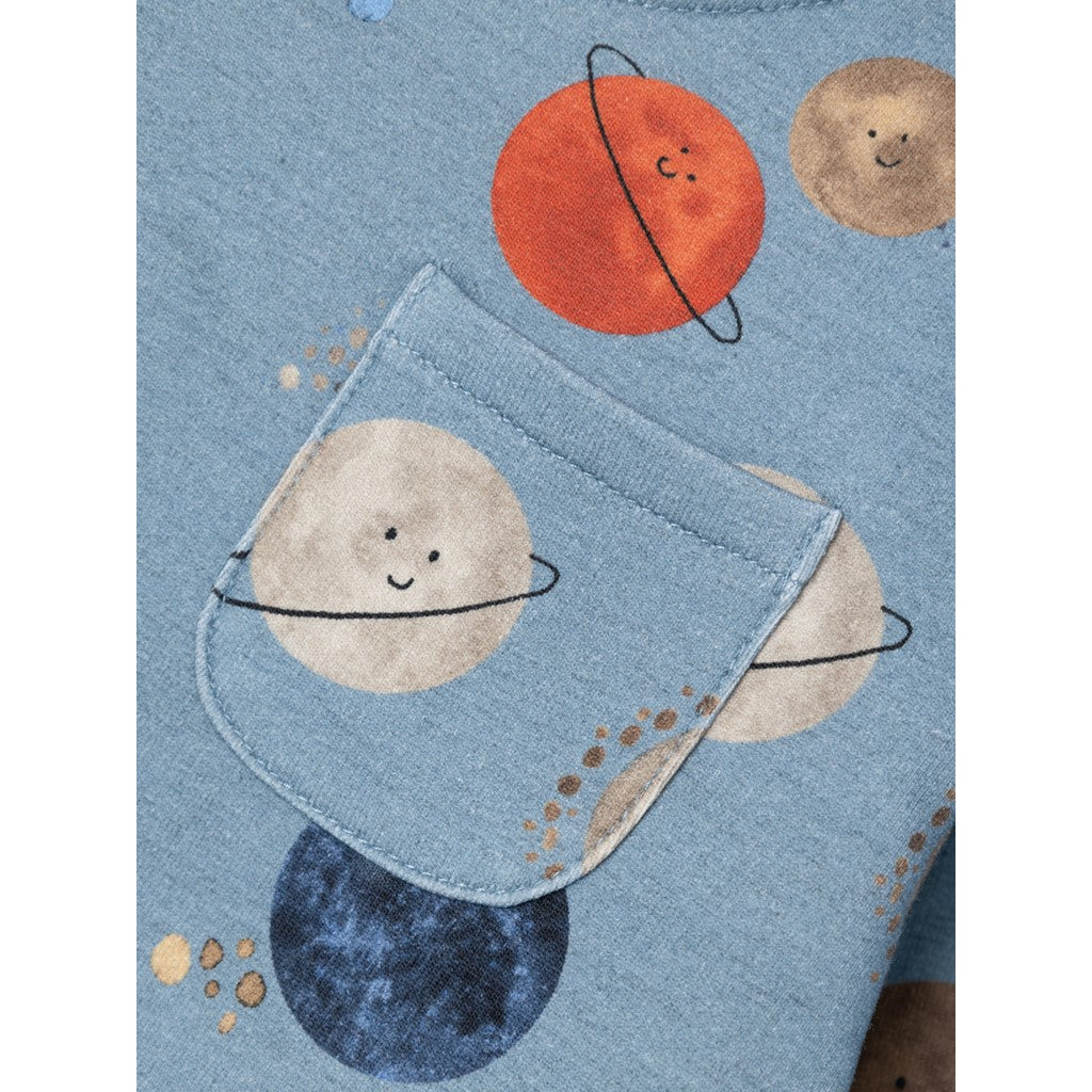 Sudadera Bebé Planetas Azul