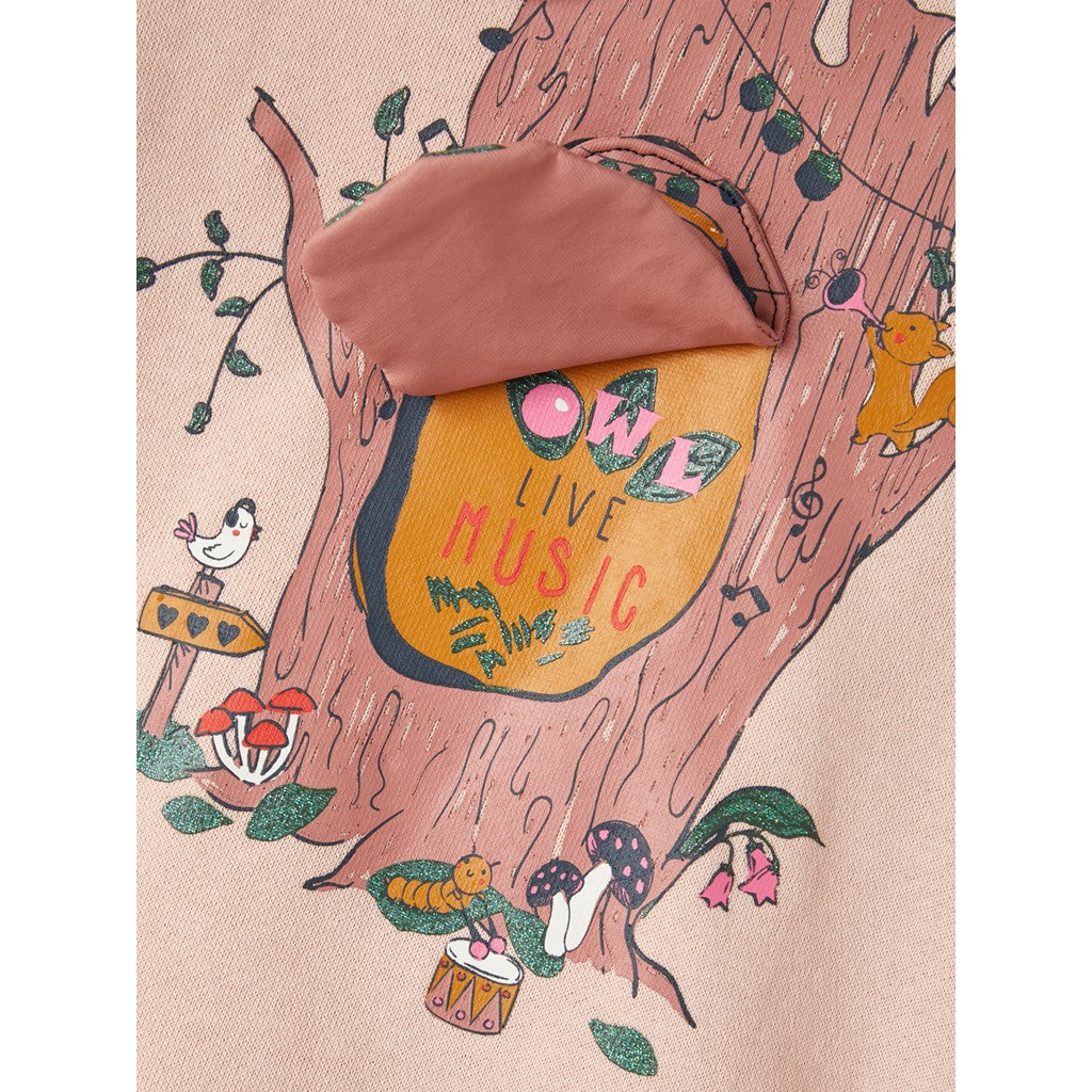 Sudadera Rosa Árbol