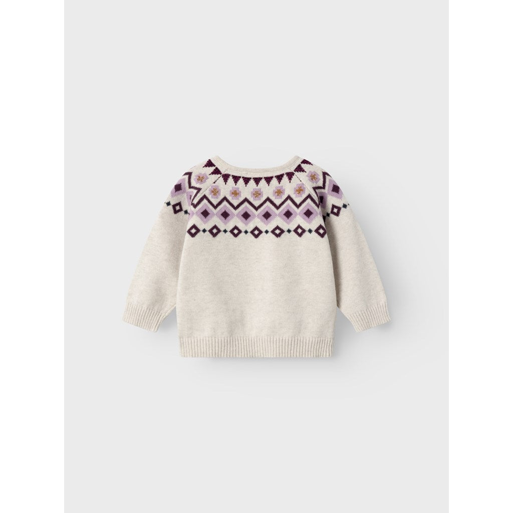 Chaqueta Punto Gris Cenefa Bebé