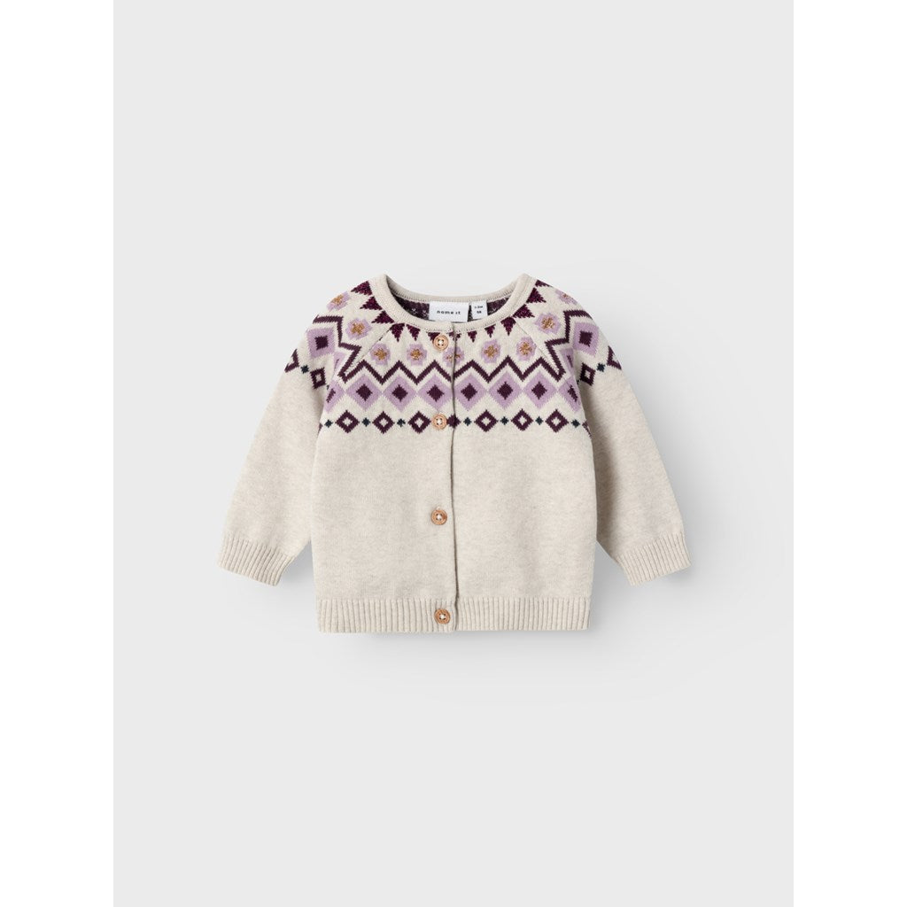 Chaqueta Punto Gris Cenefa Bebé