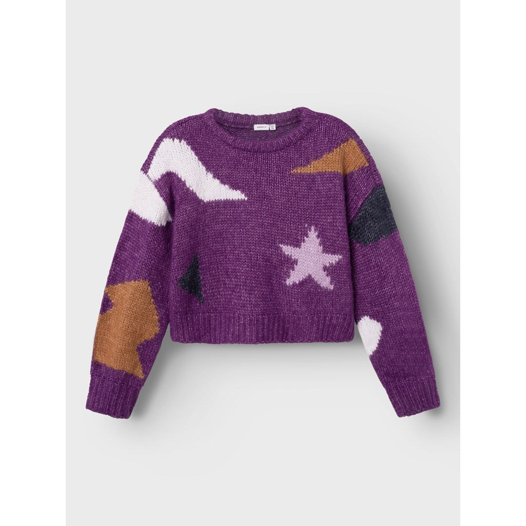 Jersey Cropped Morado Estrella