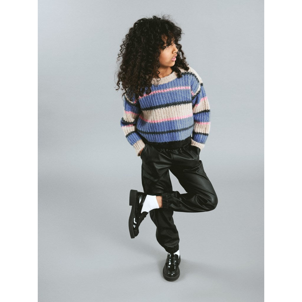 Jogger Niña Polipiel negro