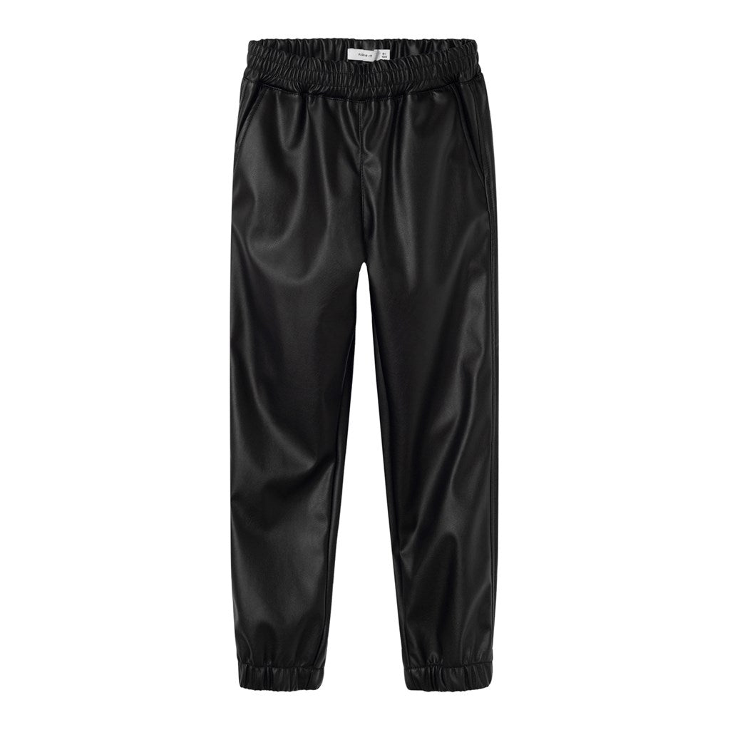 Jogger Niña Polipiel negro