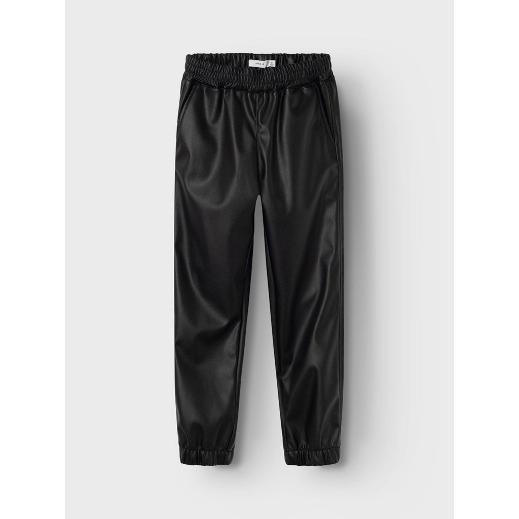 Jogger Niña Polipiel negro