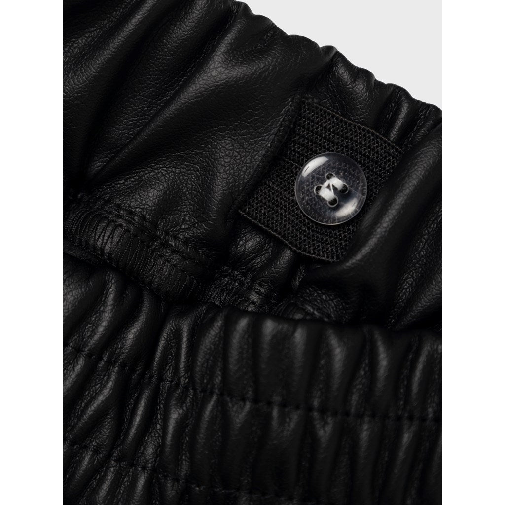 Jogger Niña Polipiel negro