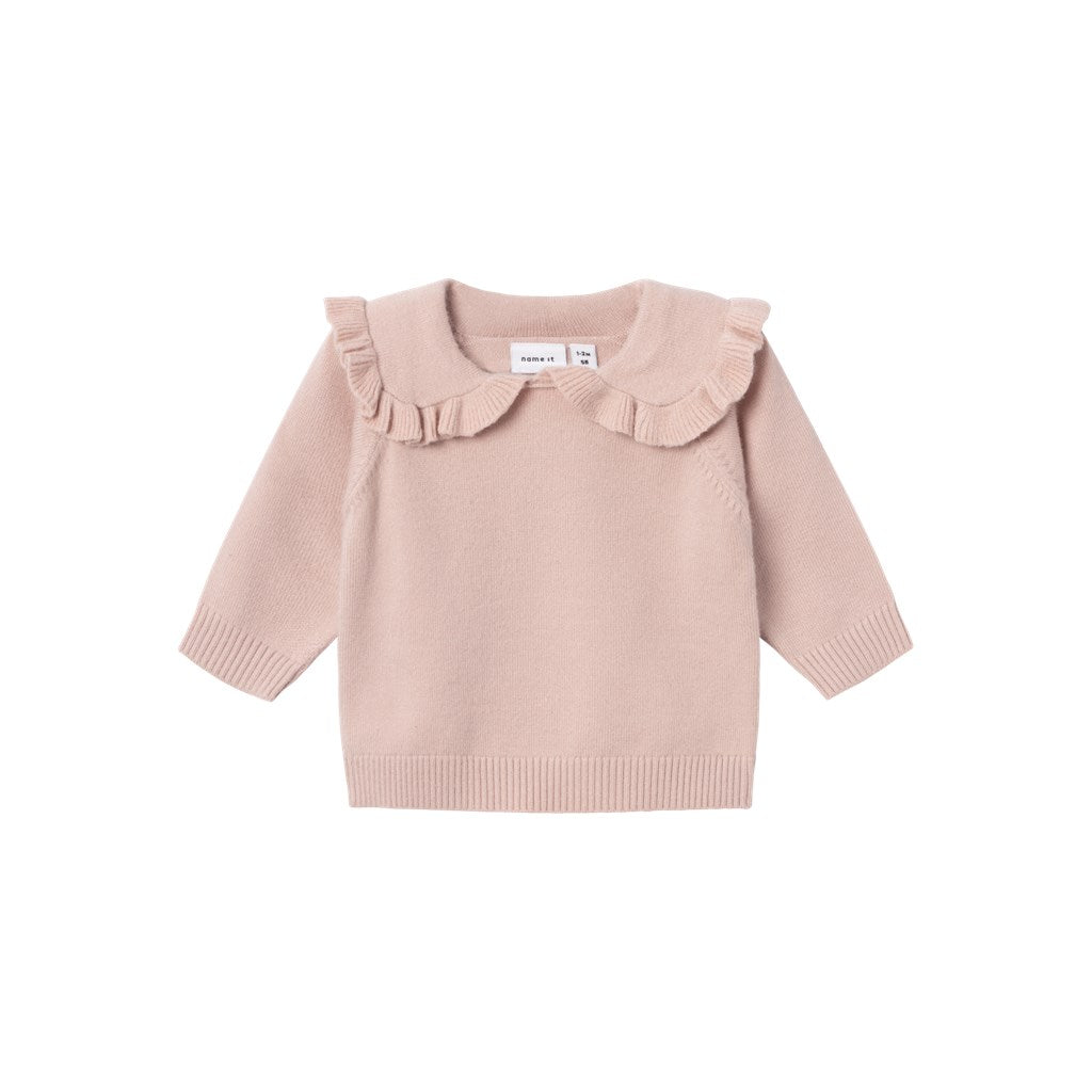 Jersey Cuello Volantes Bebé Rosa