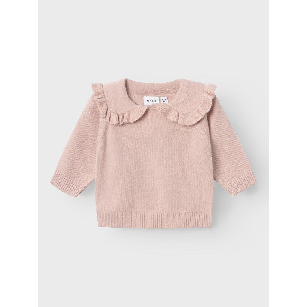 Jersey Cuello Volantes Bebé Rosa