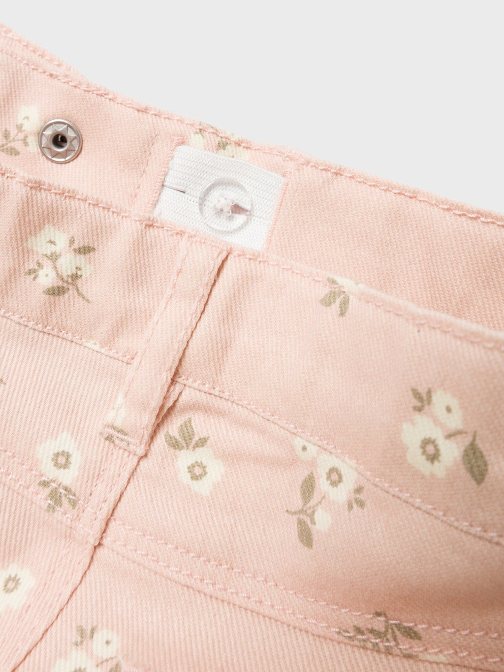 Pantalón Rosa Flores Mini