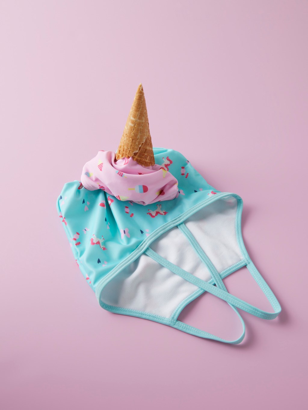 Bañador Turquesa Unicornios