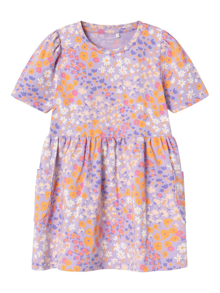 Vestido Flores Lila