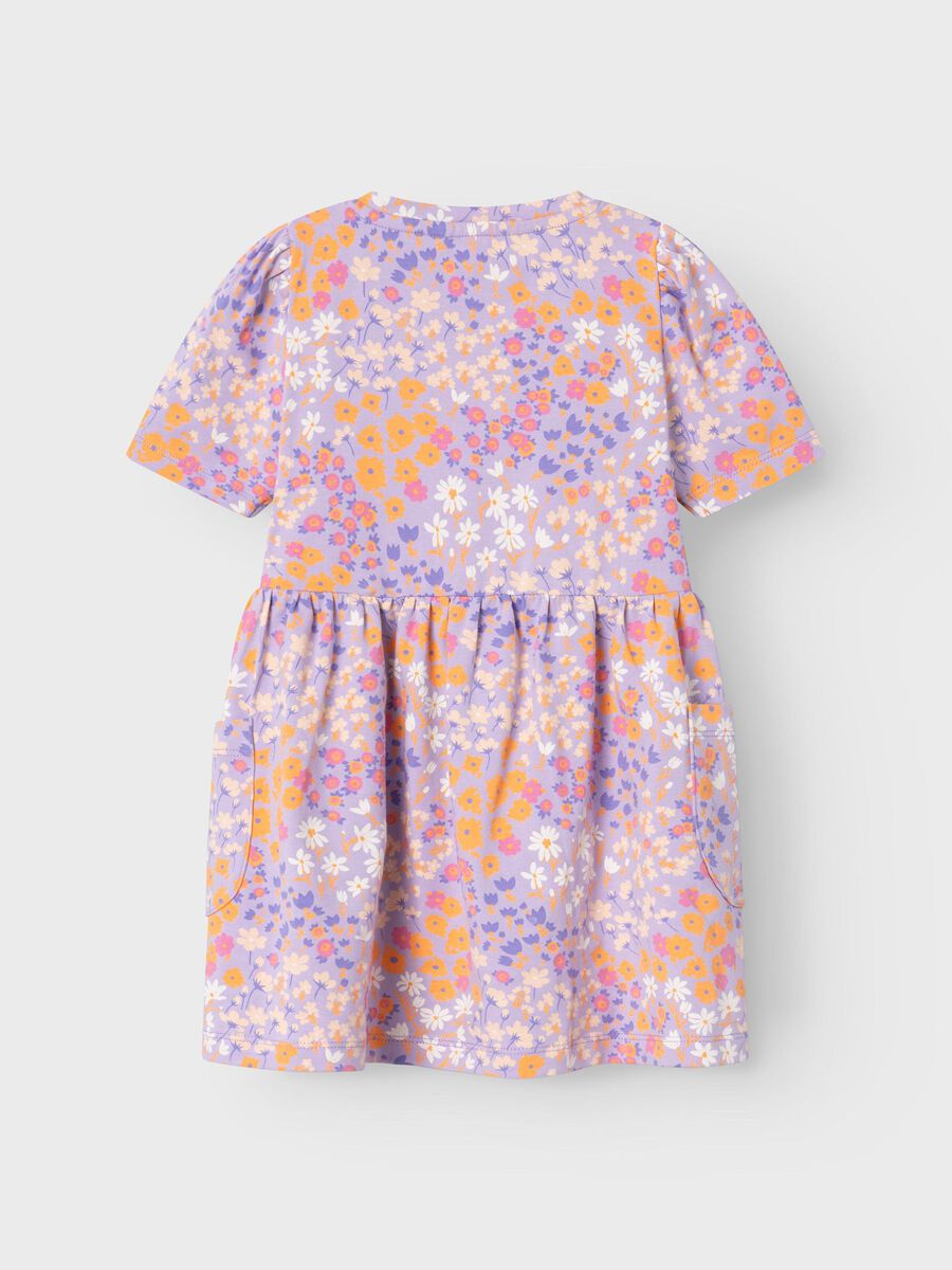 Vestido Flores Lila