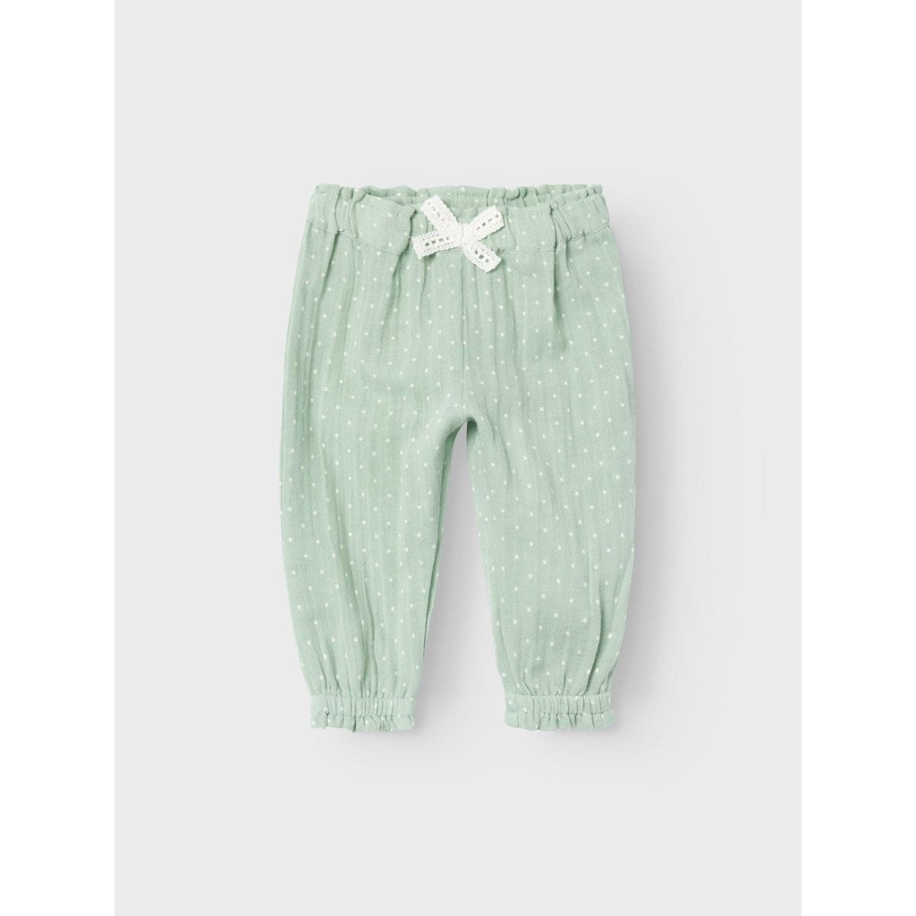 Pantalón Bebé Lunares Mint