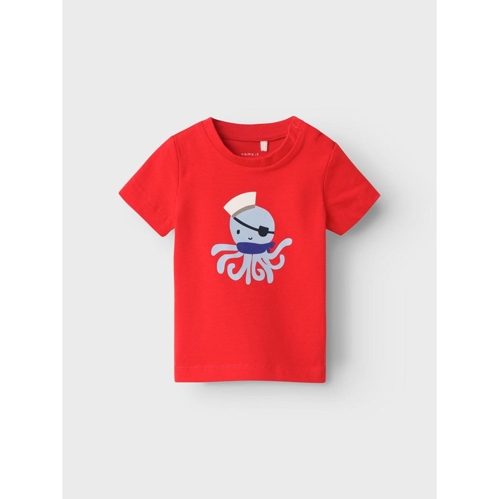 Camiseta Roja Pulpo