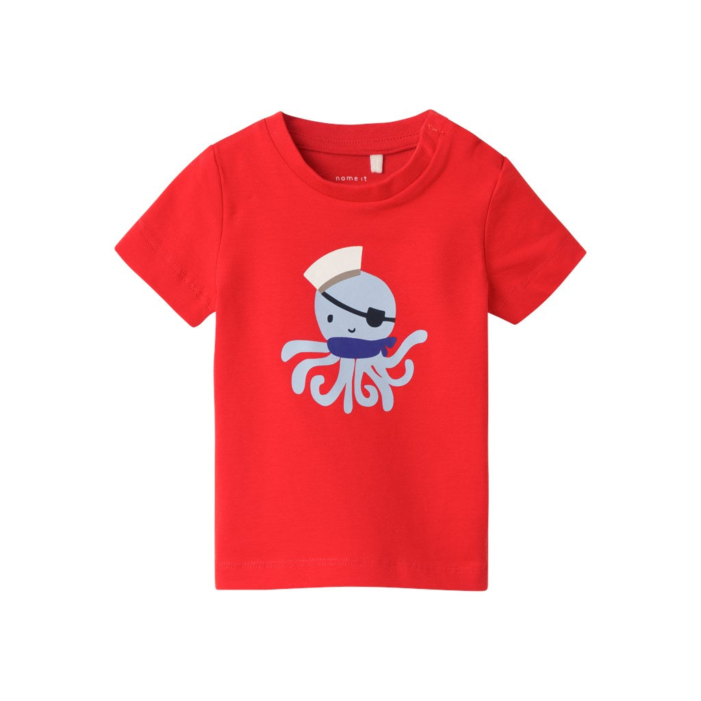 Camiseta Roja Pulpo