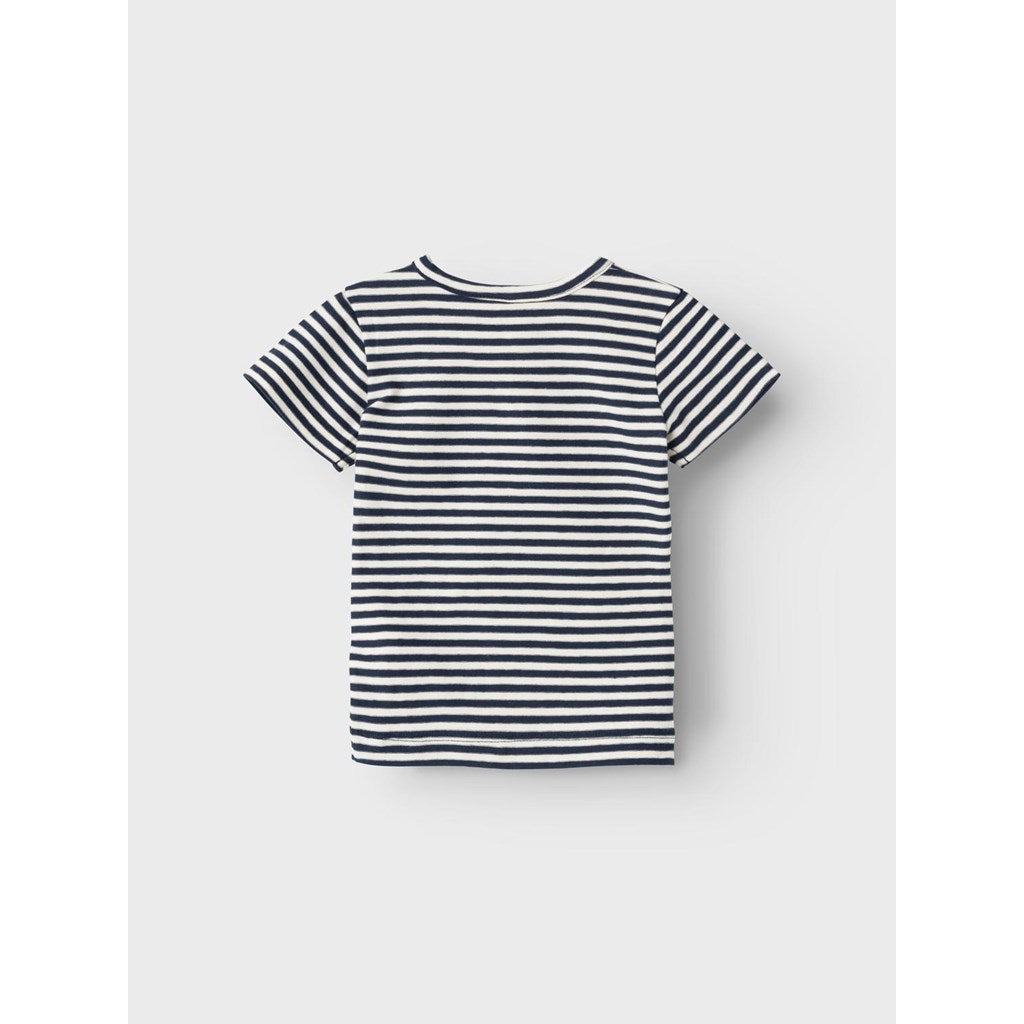 Camiseta Bebé Rayas Marino