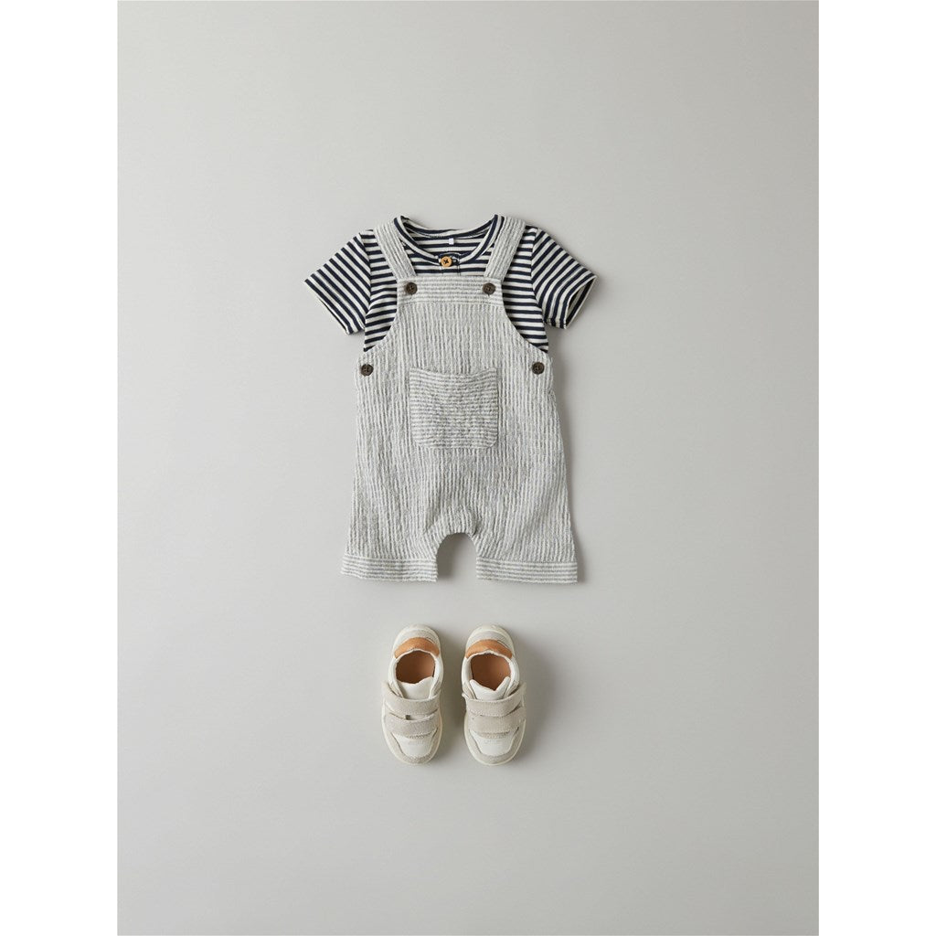 Camiseta Bebé Rayas Marino