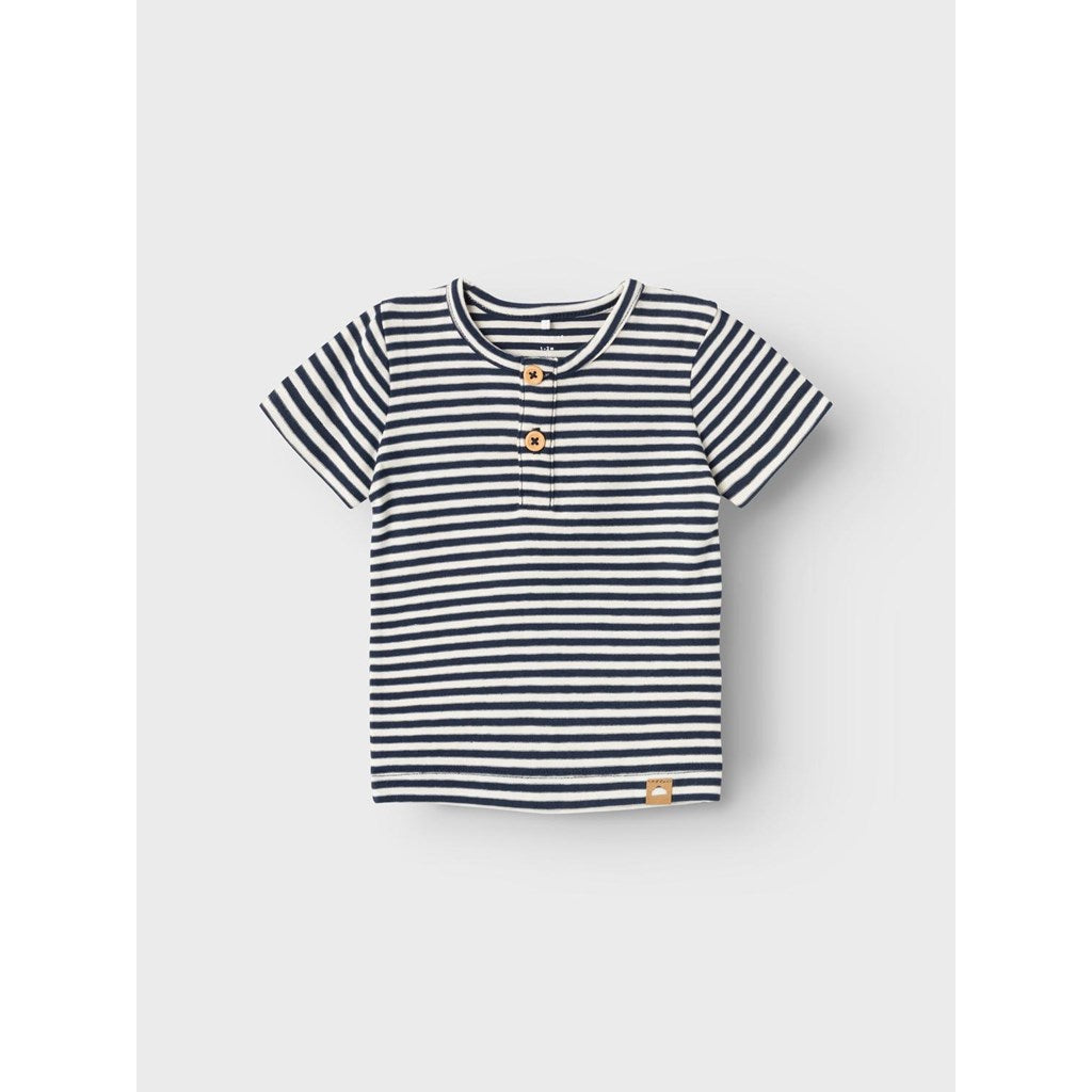 Camiseta Bebé Rayas Marino