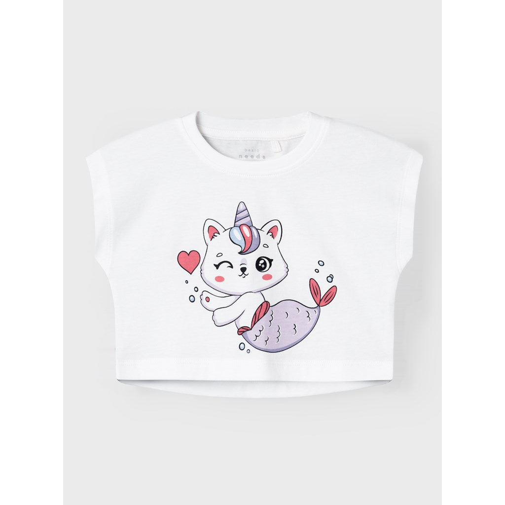 Camiseta Blanca Gato Sireno