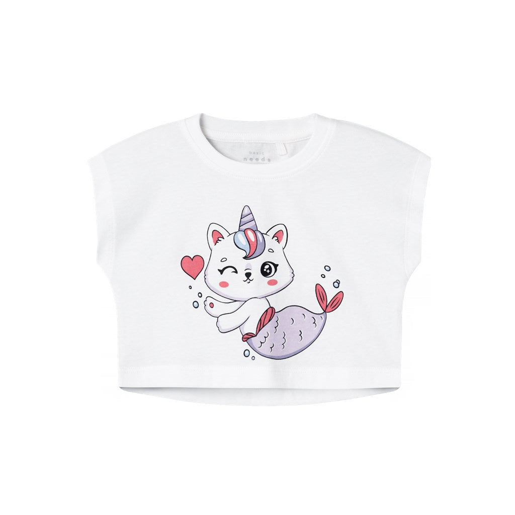 Camiseta Blanca Gato Sireno