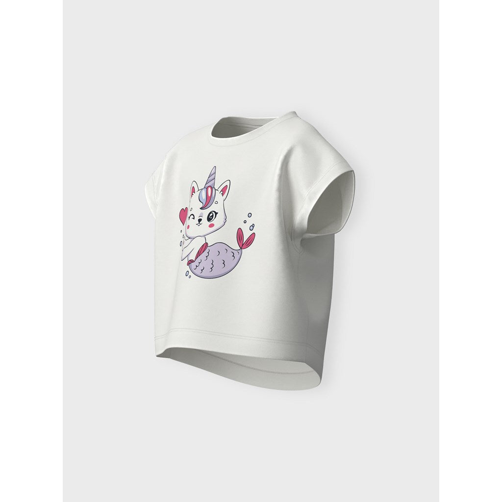 Camiseta Blanca Gato Sireno
