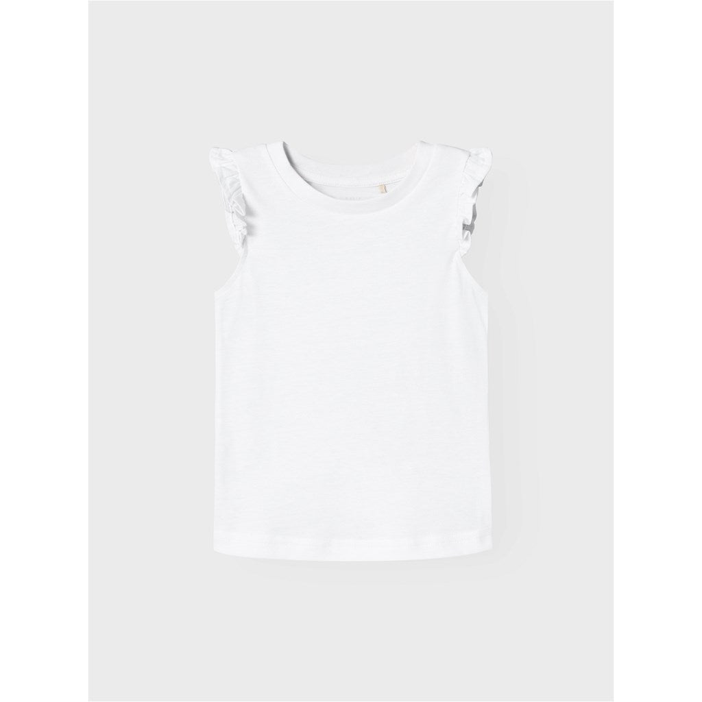 Camiseta Básica Volantes Blanca