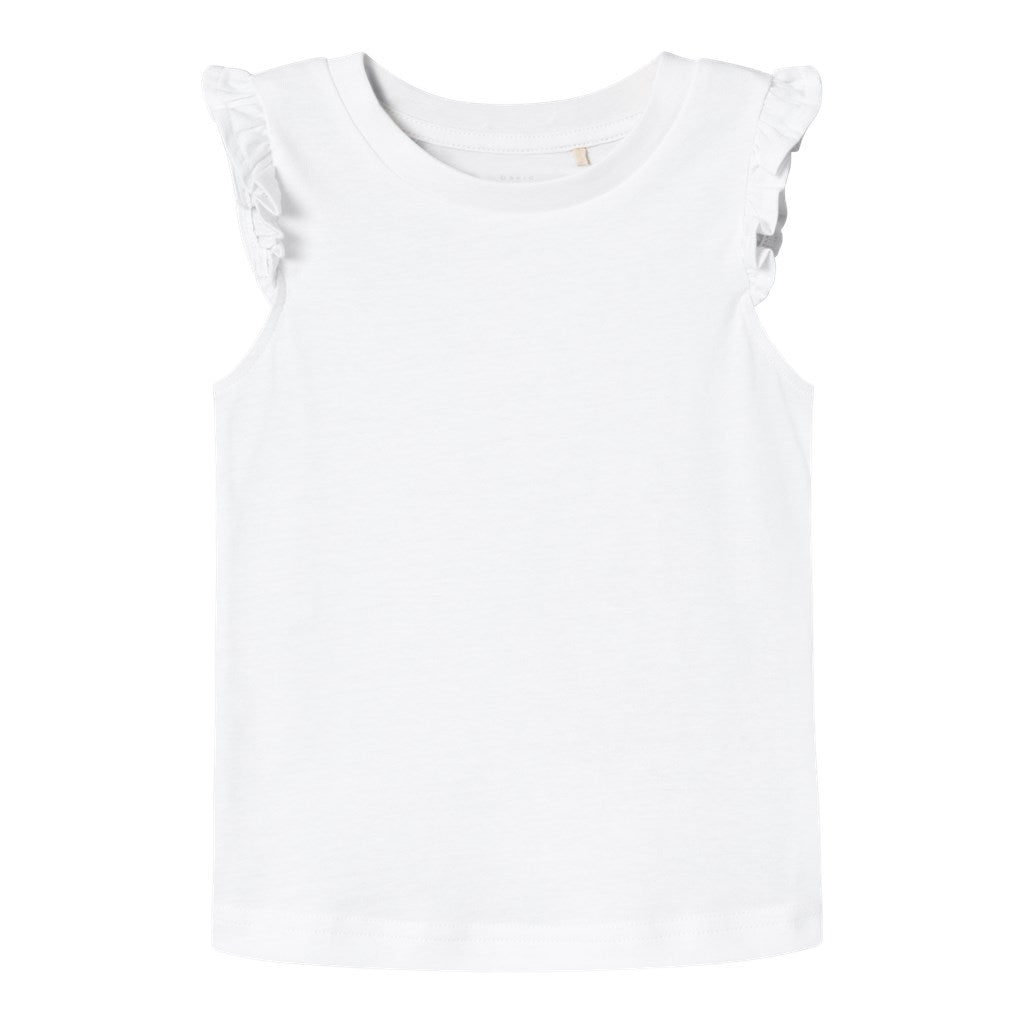 Camiseta Básica Volantes Blanca