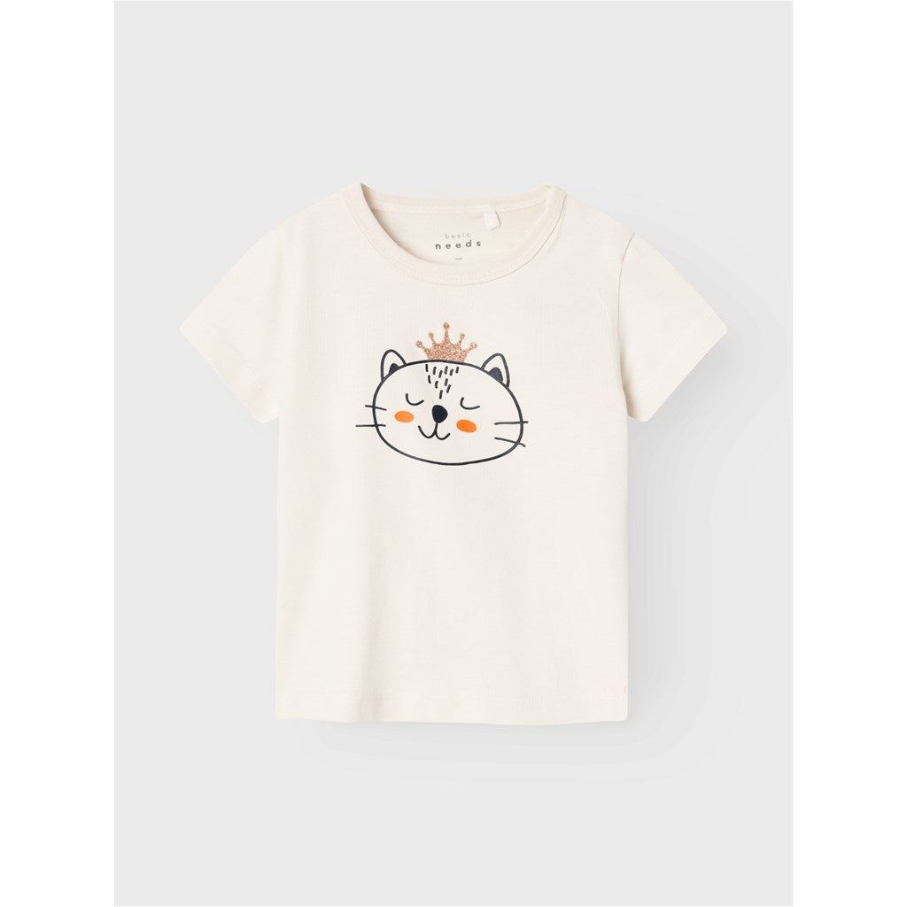 Camiseta Blanca Bebé Gato