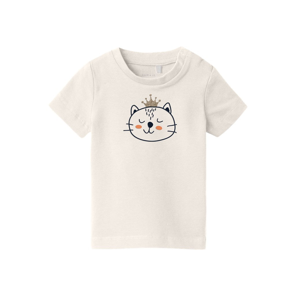 Camiseta Blanca Bebé Gato