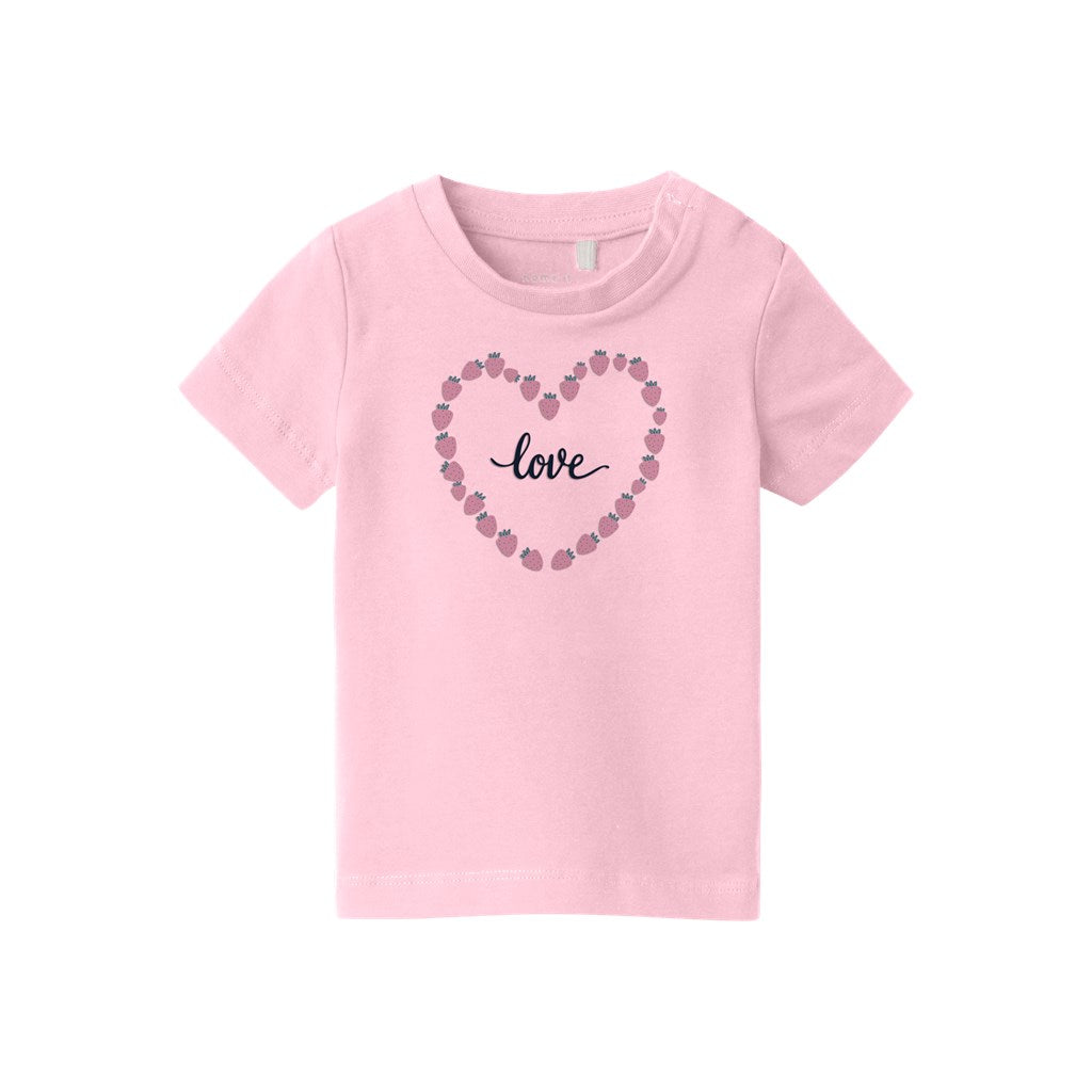 Camiseta Rosa Bebé Corazón