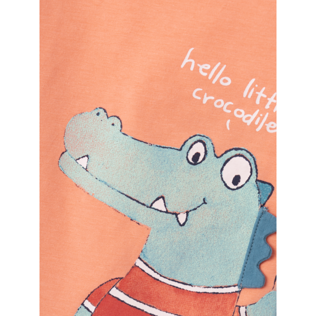 Camiseta Cocodrilo Papaya