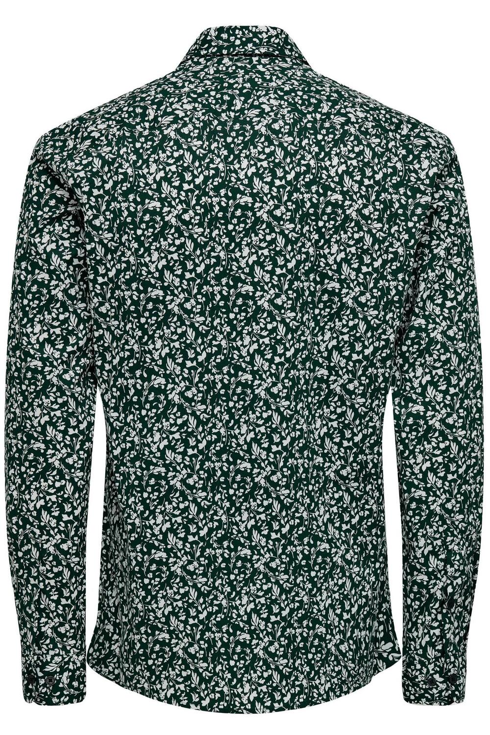 Camisa Slim Sandy Verde Oscuro