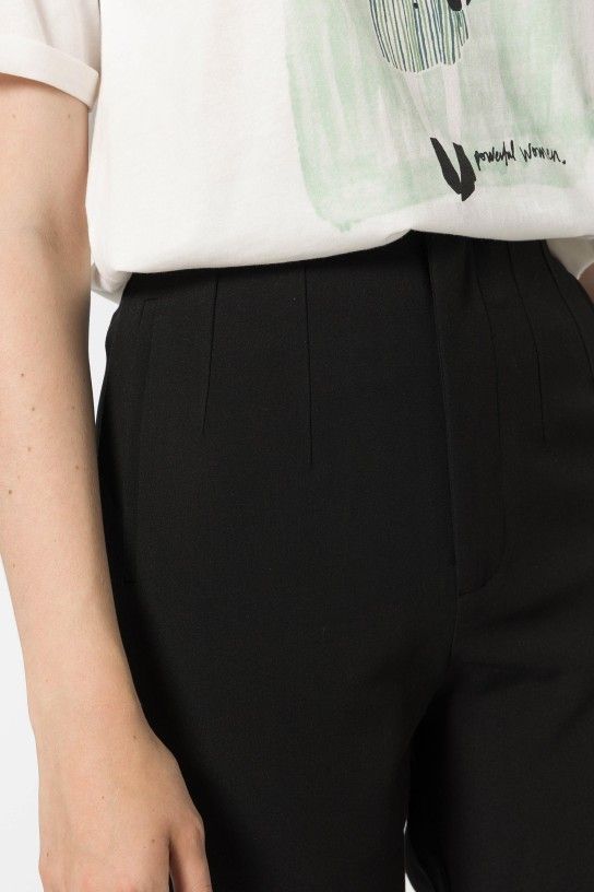 Pantalón Pinzas Raven Negro