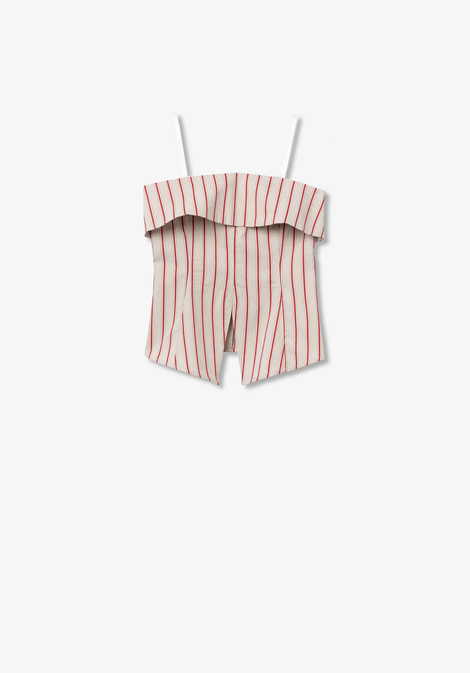 Top Lola Rayas Beige